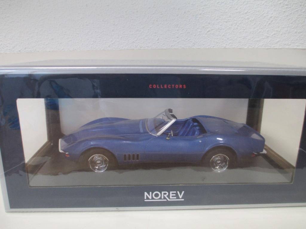 Corvette Cabrio 1969 NOREV 1/18, Hobby en Vrije tijd, Modelauto's | 1:18, Nieuw, Auto, Norev, Ophalen of Verzenden