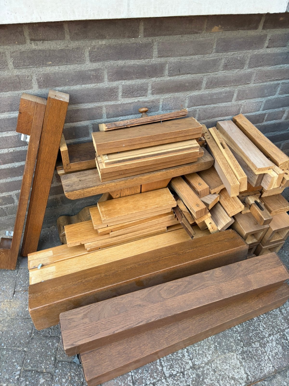 Stook / haard hout massief eiken, Ophalen, Minder dan 25 mm, Eiken, Zo goed als nieuw