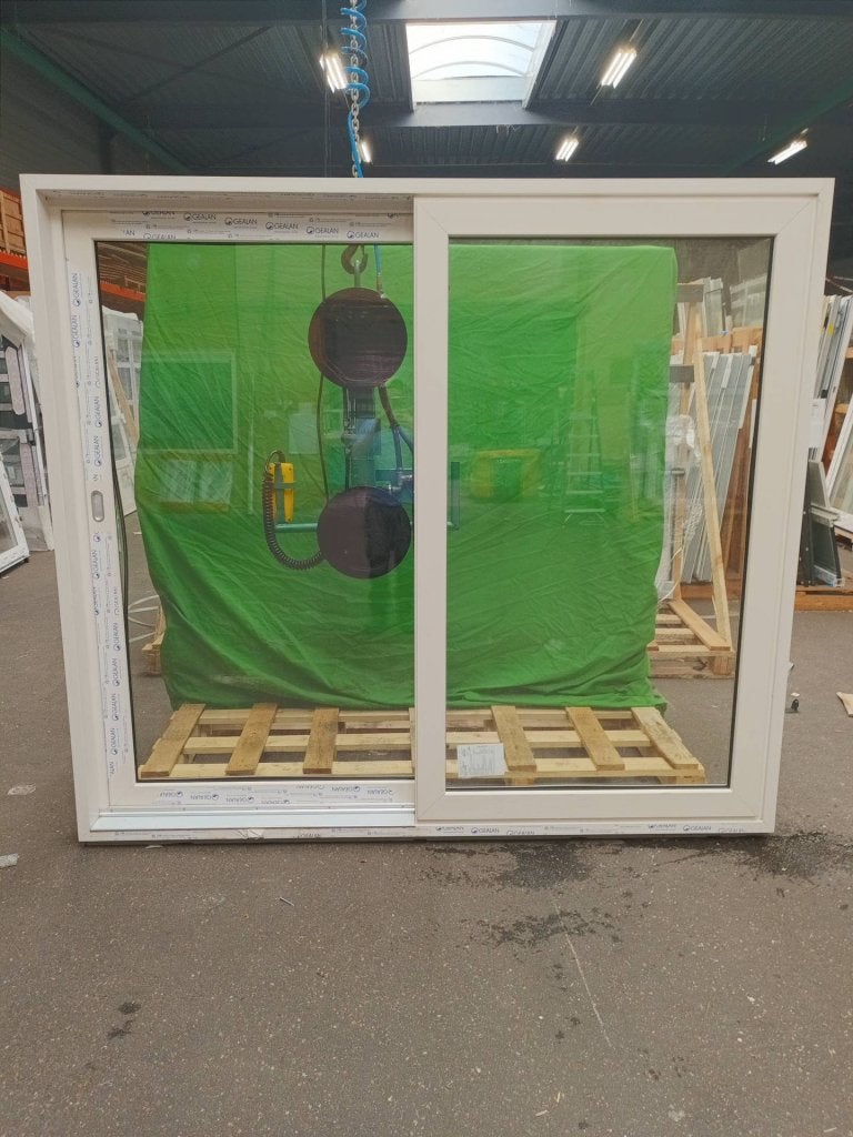 Kunststof Gealan smoovio kozijn  b227,5 x -2664-, Niet ingevuld, Kunststof, Niet ingevuld, Nieuw