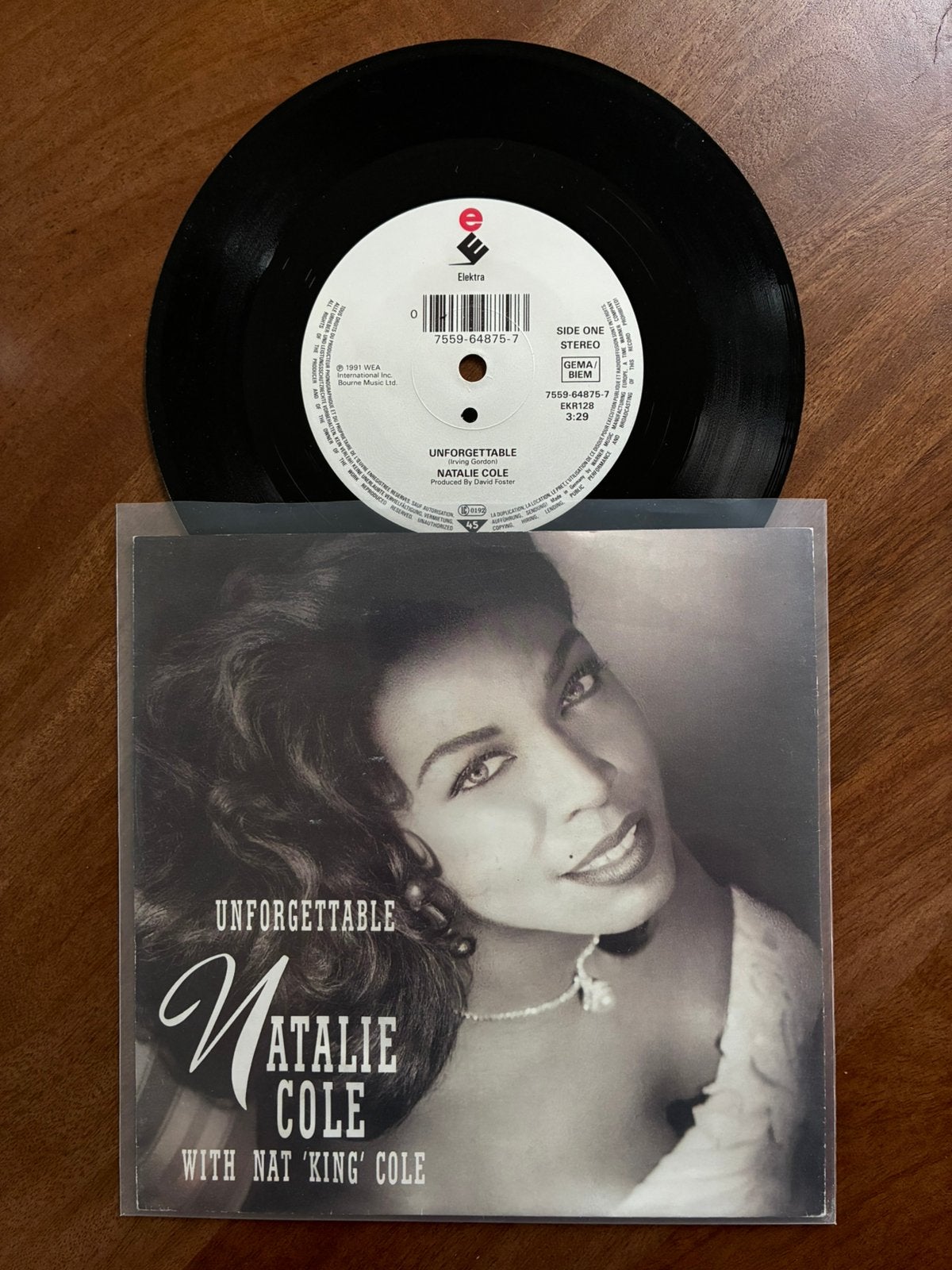 Natalie Cole ft. Nat King Cole - Unforgettable, Ophalen of Verzenden, 7 inch, Single