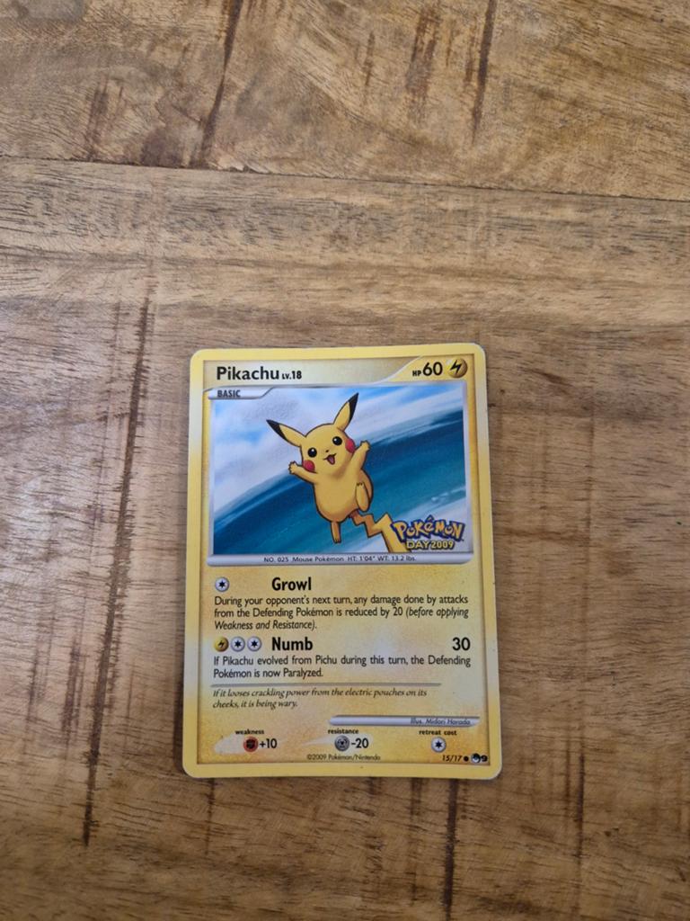 Pikachu Pokemonday 2009, Ophalen, Zo goed als nieuw