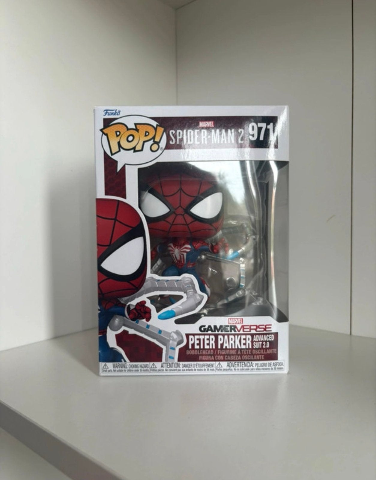 Funko Pop! Spider-Man 2: Peter Parker Advanced Suit 2.0, Ophalen of Verzenden, Nieuw