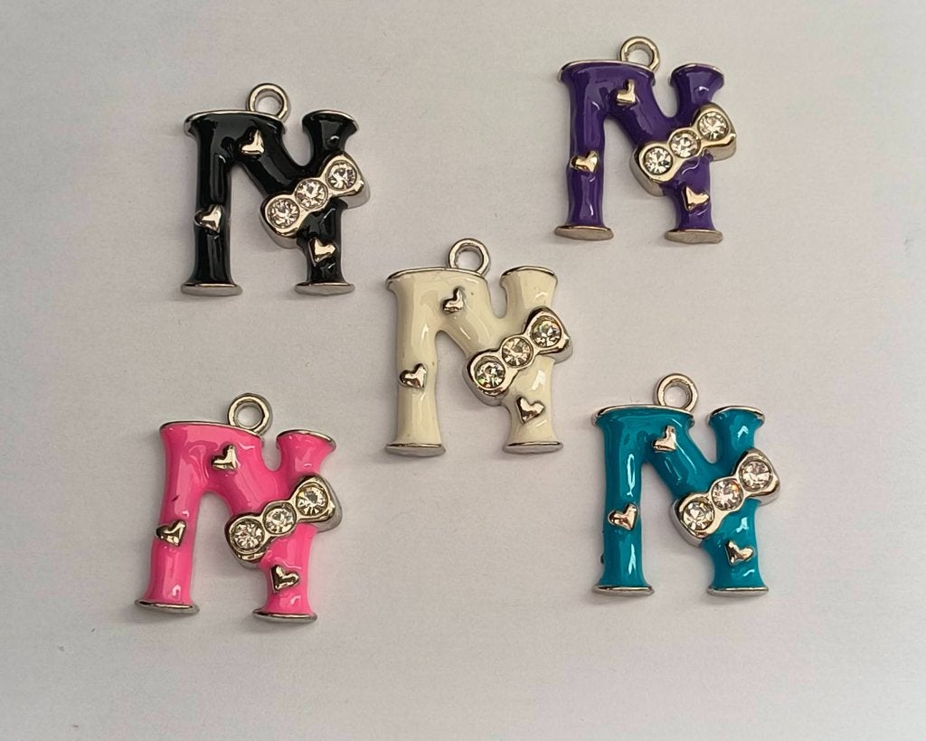 Metalen letter N, Overige thema's, Nieuw, Knutselmateriaal, Meerkleurig