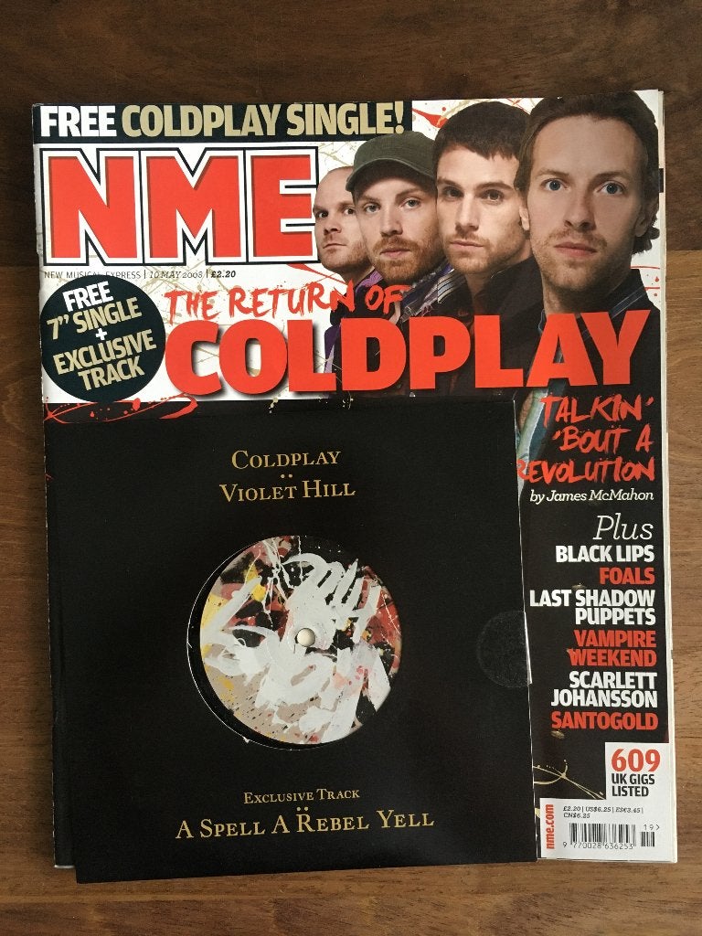 Vinyl Single PROMO Coldplay Violet Hill 7"+NMEMagazine NIEUW, 7 inch, Ophalen of Verzenden, Pop, Nieuw in verpakking