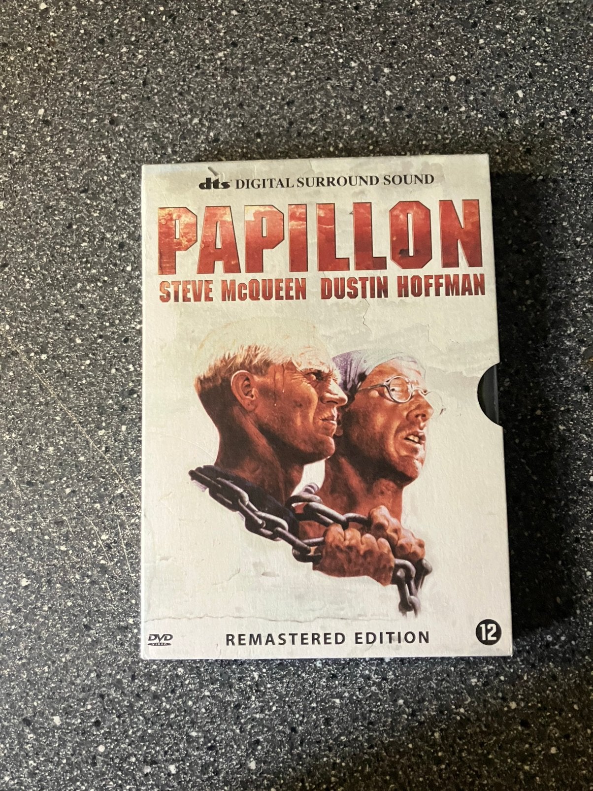 Papillon (1973) Steve McQueen, Dustin Hoffman, 1960 tot 1980, Ophalen of Verzenden, Zo goed als nieuw, Actie en Avontuur