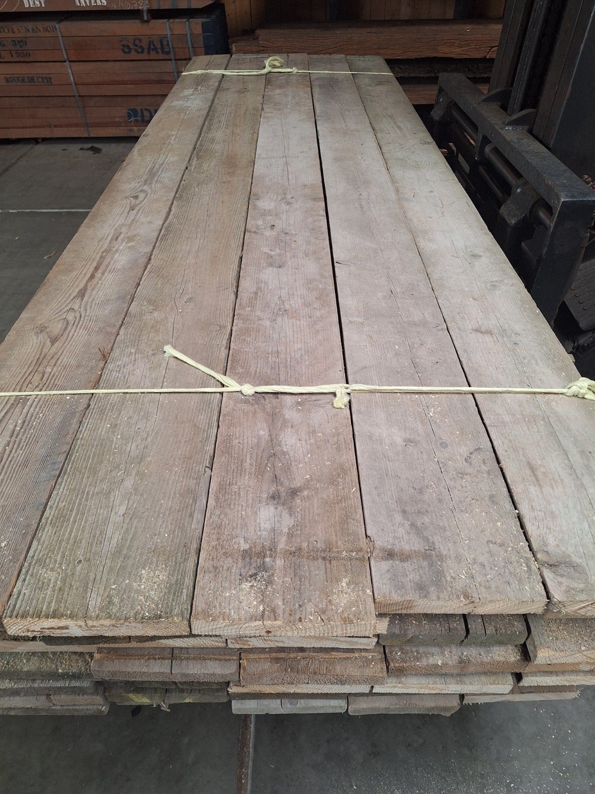 gebruikte  steigerplanken  steigerhout, Ophalen of Verzenden, Minder dan 25 mm, Plank