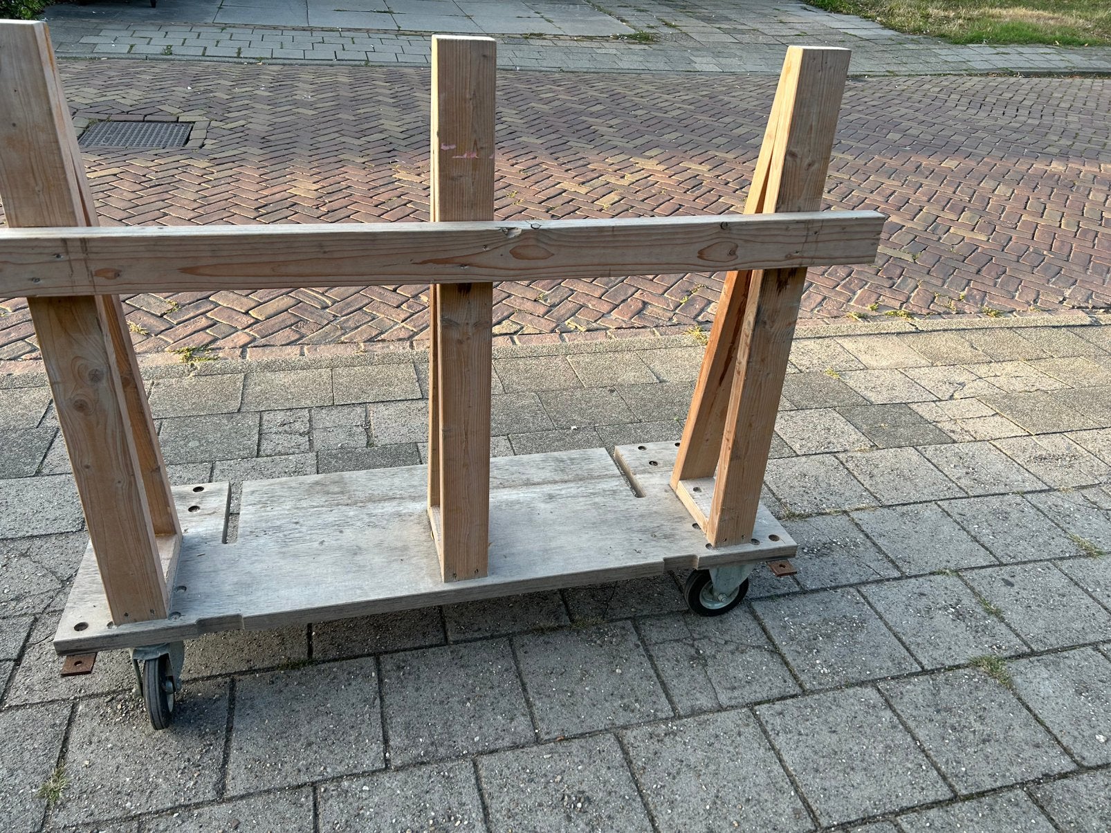 Transportkar, Doe-het-zelf en Verbouw, Transportwagens, 100 liter of meer, Ophalen, Zo goed als nieuw, Transportkar