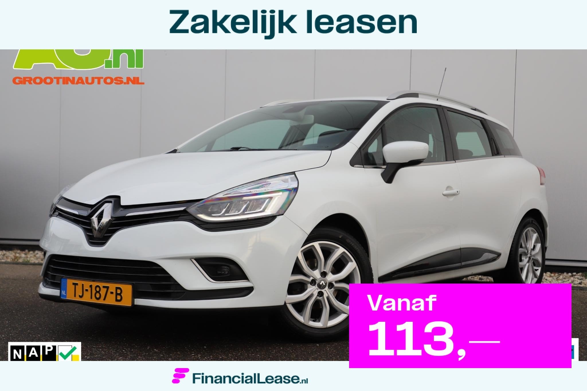 Renault Clio Estate 0.9 TCe Intens Full LED 16 inch LMV Half, Voorwielaandrijving, 898 cc, Gebruikt, Euro 6