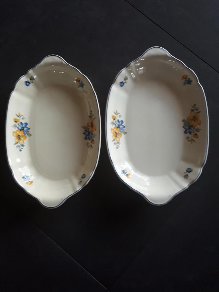 Ovale diepe schalen decor Korenbloem van SC, Antiek en Kunst, Ophalen