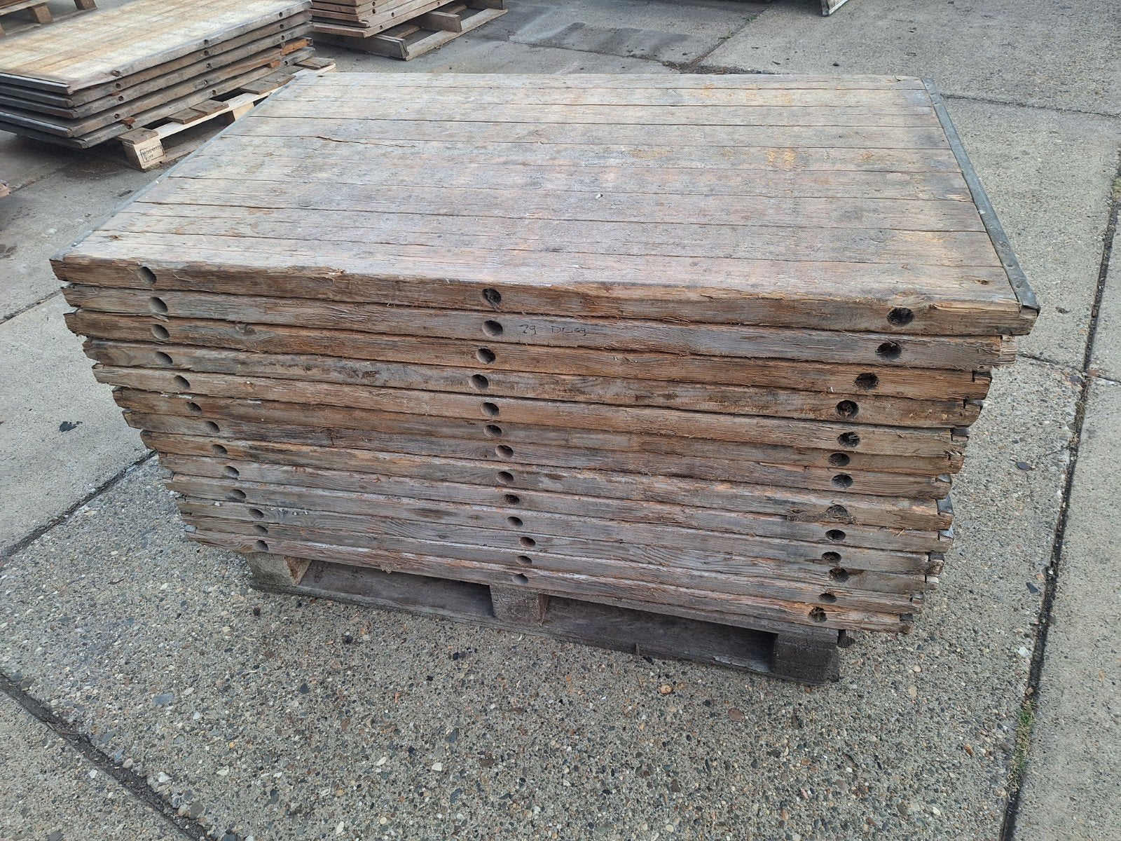 grenen  steenschotten  85x135cm vloer vlonder, Ophalen of Verzenden, Velsenstraat  2, Info@kanzohandelsonderneming.nl, Hout
