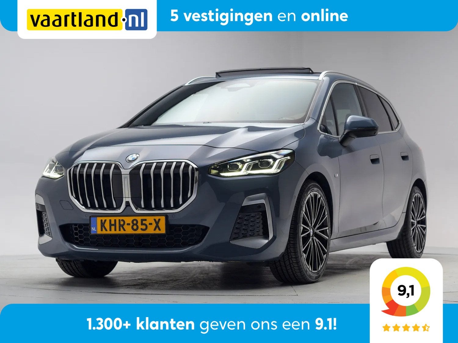 BMW 2 Serie Active Tourer 218i M Sport Aut. [ Pano Leder HUD, Auto's, 136 pk, Gebruikt, 1445 kg, Leder