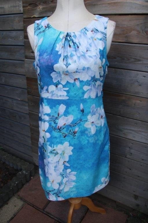 Jurk aqua/ wit Lemon Smashed mt L/40 Vaste prijs, Kleding | Dames, Jurken, Maat 38/40 (M), Blauw, Ophalen of Verzenden, Zo goed als nieuw