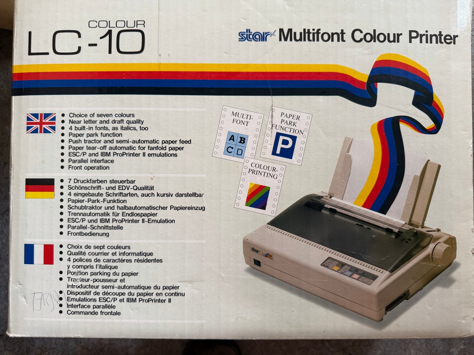 Star LC-10 Kleurenprinter - Vintage Dot Matrix, Computers en Software, Printers, Ophalen, Gebruikt, Matrix-printer, Printer