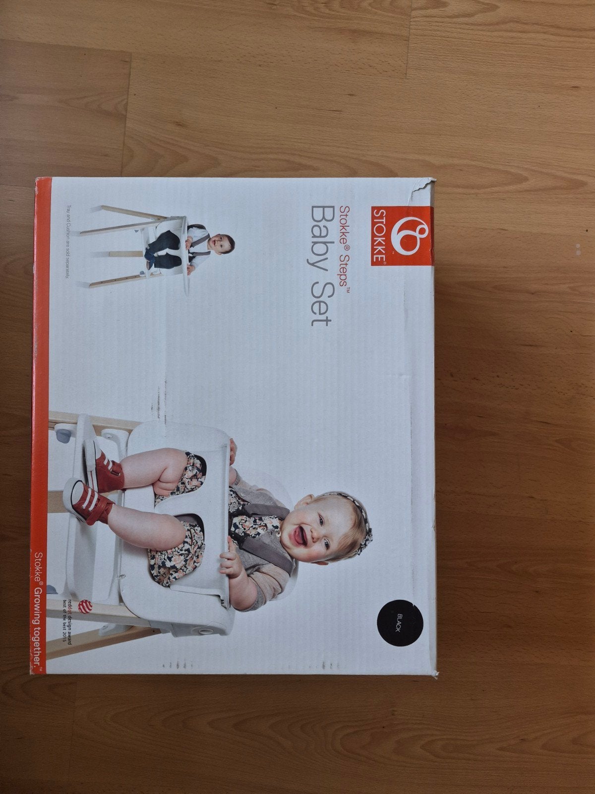 Babyset Stokke steps zwart, Ophalen, Zo goed als nieuw, Meegroeistoel, Aanschuifbaar