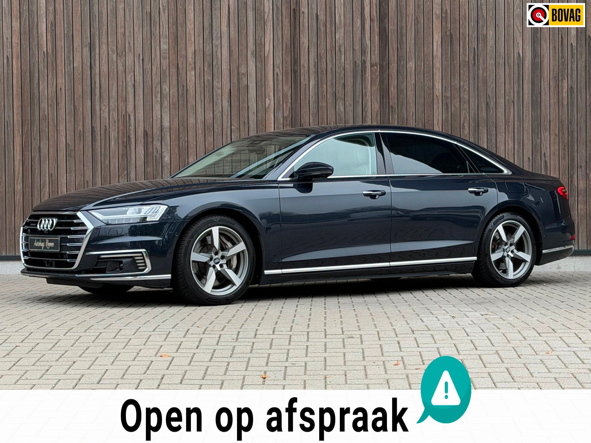 Audi A8 60 TFSI e quattro Lang Pro Line / B&O / 360 Camera /, Auto's, Automaat, Dealer onderhouden, 14 kWh, Gebruikt