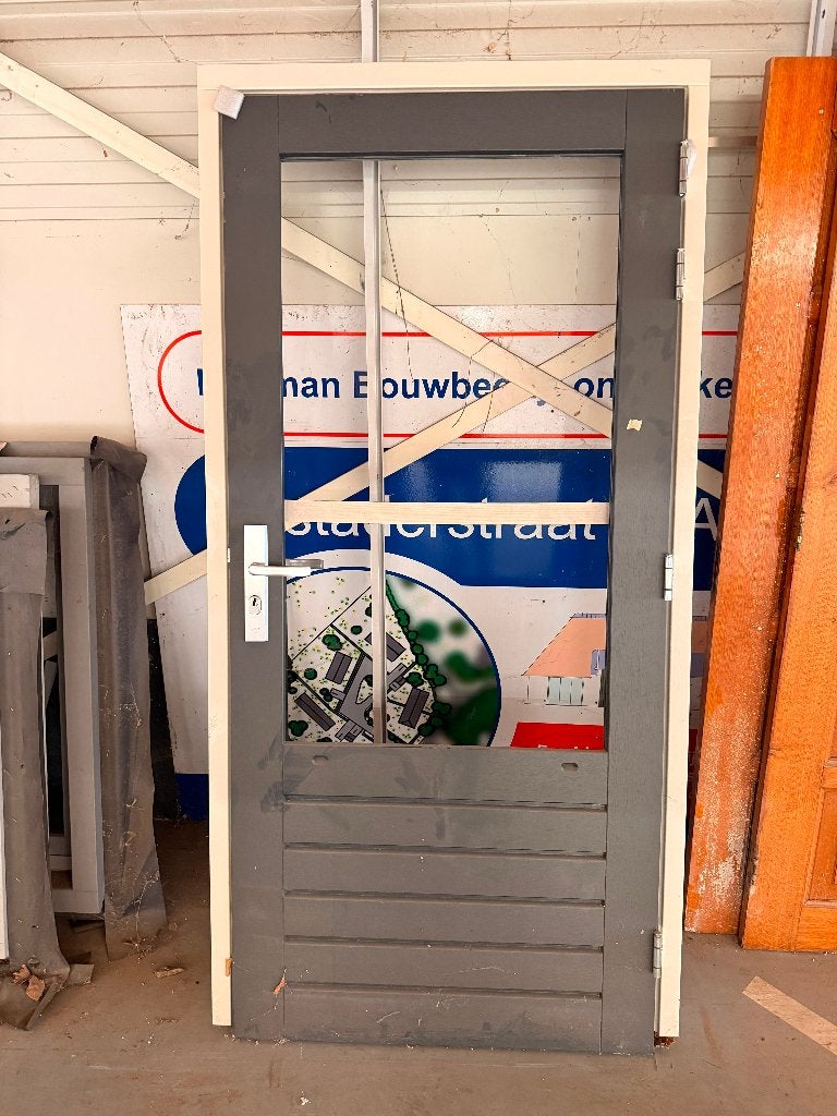div. Hardhouten deur en - (kozijnen), Ophalen, 80 tot 100 cm, Nieuw, Buitendeur