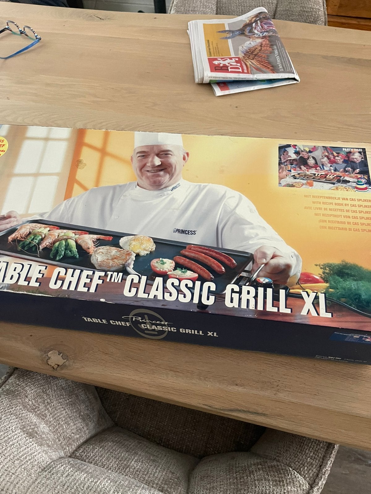 Tafelgrill merk princess, Witgoed en Apparatuur, Ophalen, Gebruikt