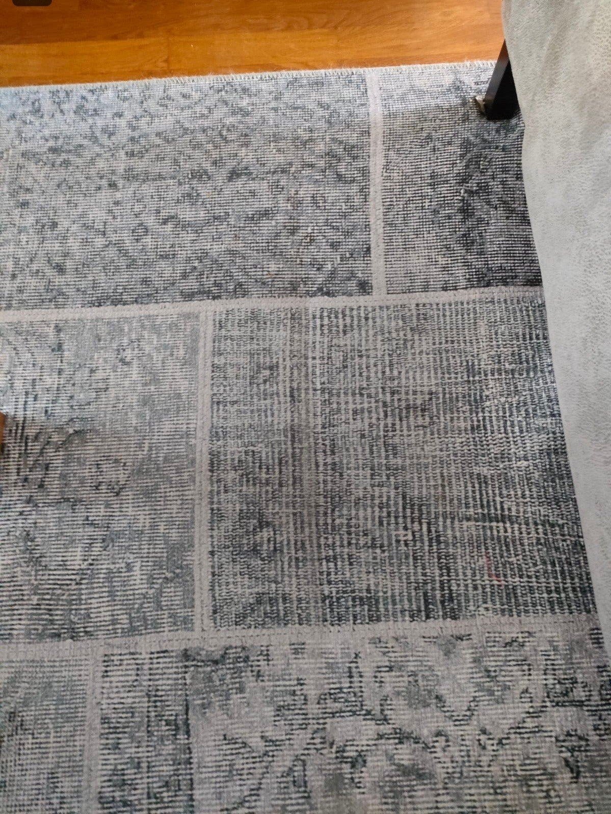 Modern grijs patchwork vloerkleed, Ophalen, Modern patchwork, 150 tot 200 cm, 200 cm of meer