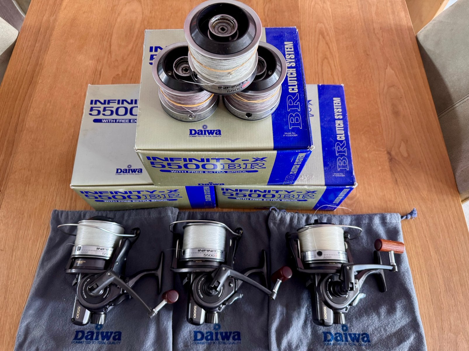 Daiwa Infinity-X 5500 BR molens, Ophalen of Verzenden, Gebruikt, Molen