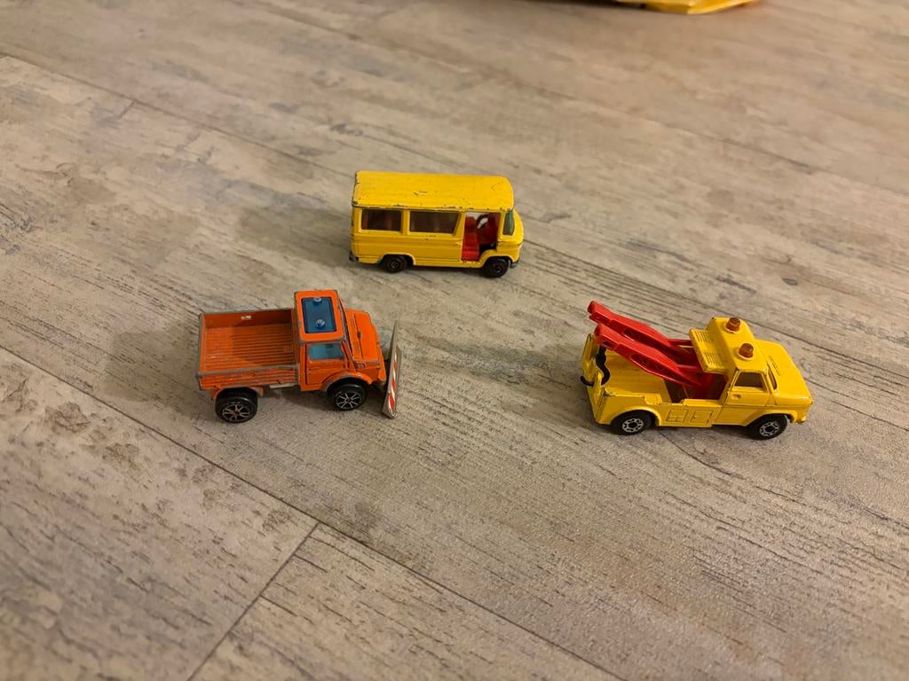Collectie oude modelauto's: Matchbox, Majorette, Mercedes, Ophalen of Verzenden, Gebruikt, Auto, Matchbox