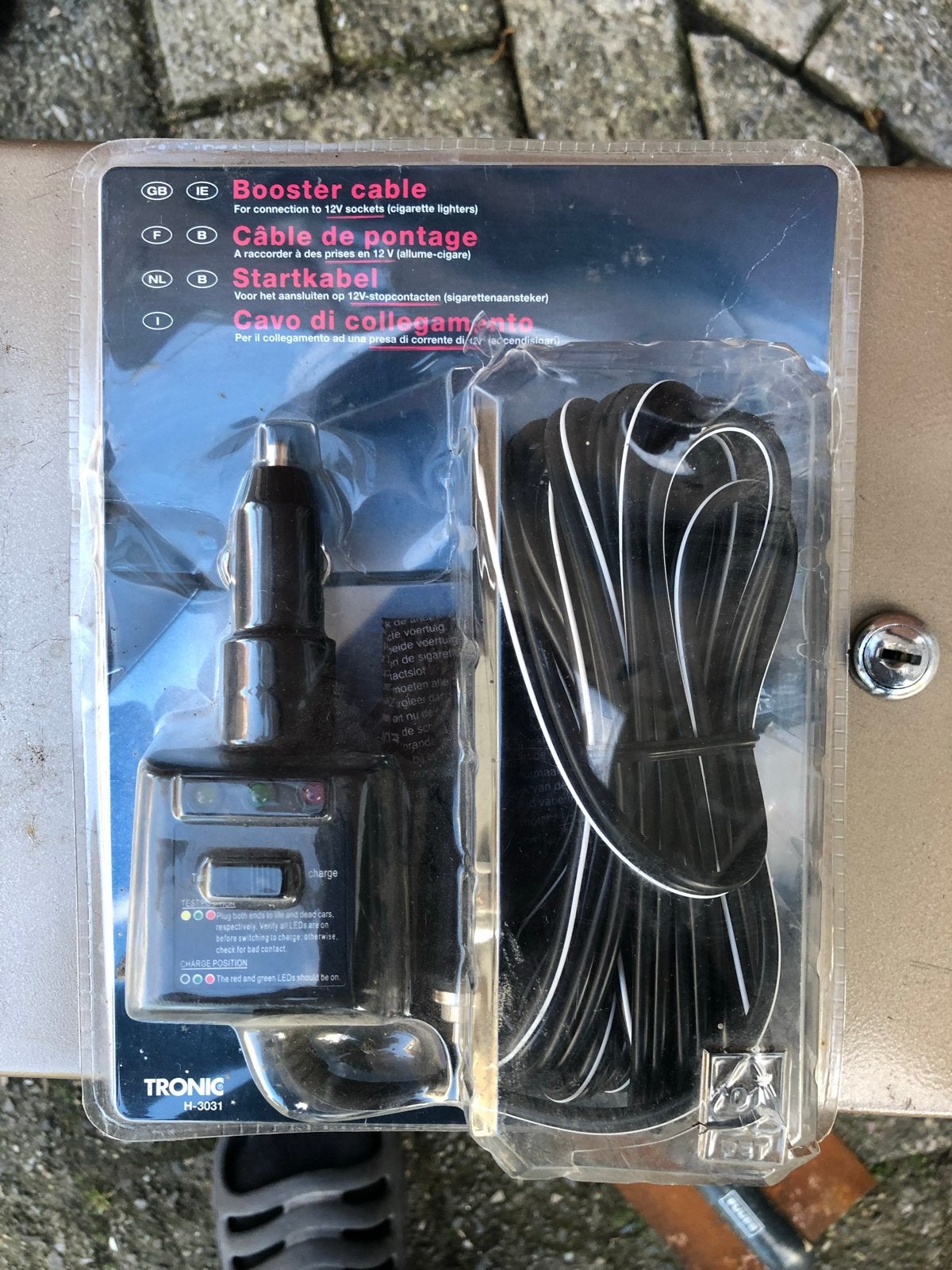 TRONIC Startkabel 12V sigarettenaansteker, Ophalen of Verzenden, Nieuw