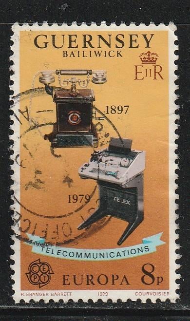Verenigd Europa 1979 - Guernsey - Telefoon - Postwagen, Ophalen, Gestempeld, Overige thema's