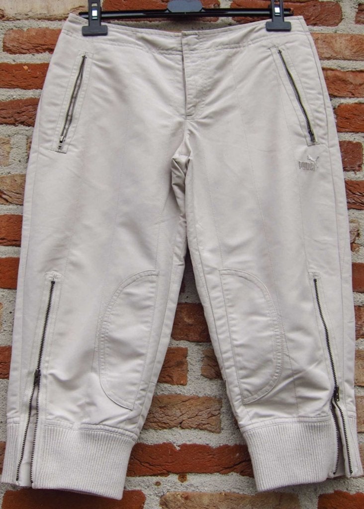 geklede korte beige sport broek Puma mt 36, Kort, Puma, Beige, Ophalen of Verzenden