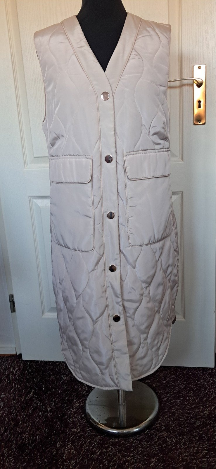 Gustav lange beige bodywarmer maat 38, Maat 38/40 (M), Beige, Gustav, Onbekend
