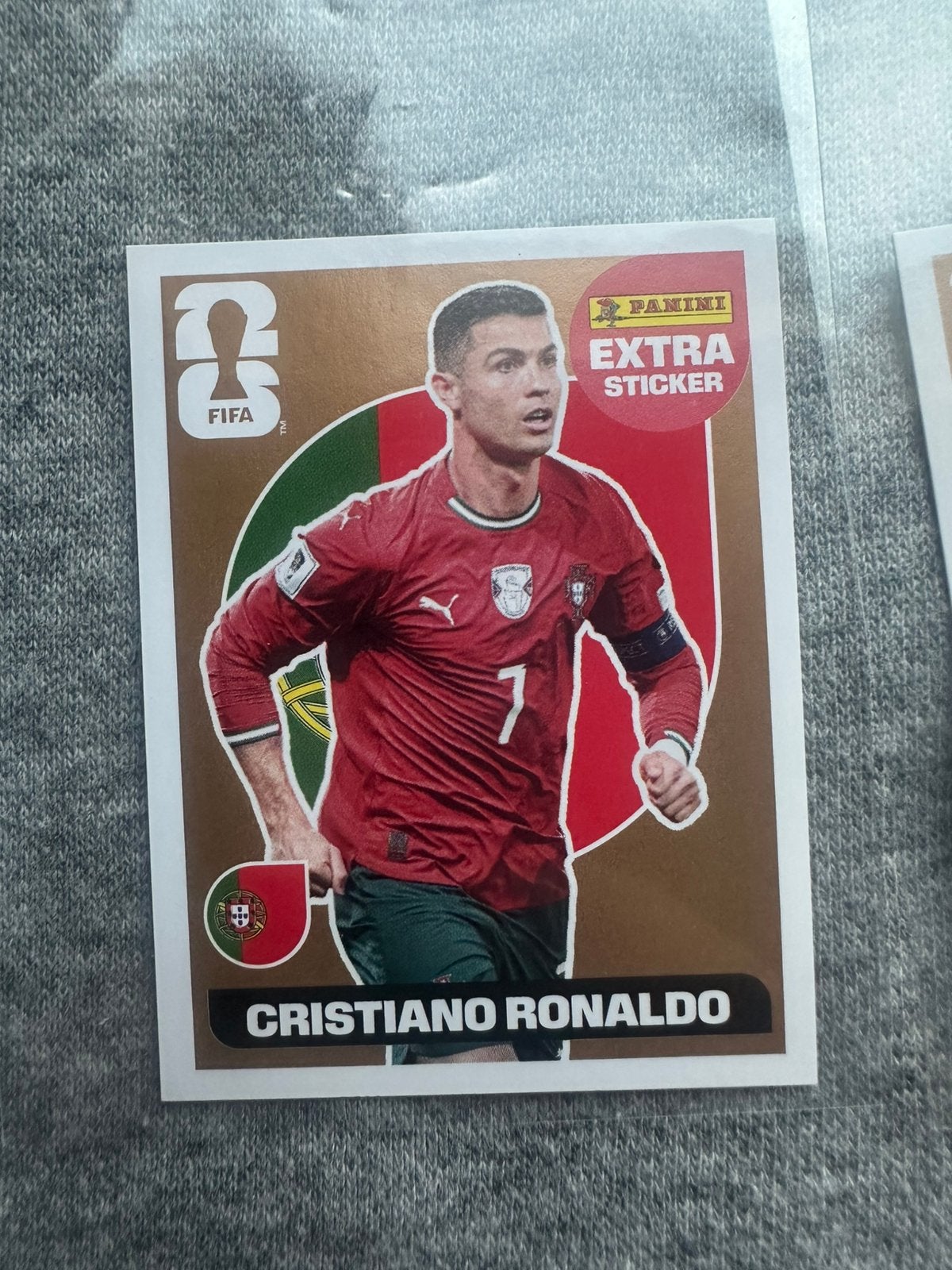 Panini Extra Stickers Ronaldo Bronze, Mbappe Bronze + More, Ophalen of Verzenden, Zo goed als nieuw, Meerdere stickers