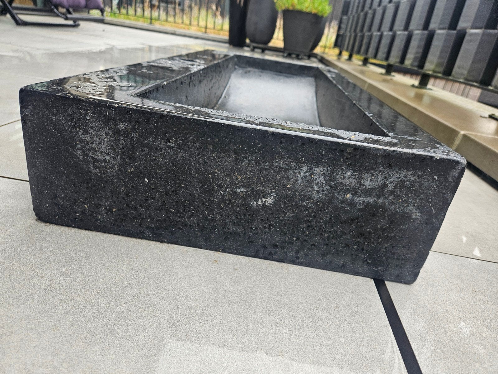 Chinees hardsteen wasbak extra hoog, Ophalen, Zo goed als nieuw, Steen, Wastafel