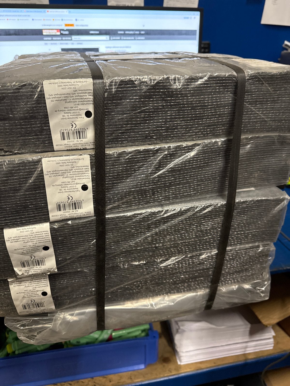 125 stuks 40x40 Antraciet Zelfklevende Tapijttegels, Minder dan 50 cm, Vierkant, Nieuw, Ophalen of Verzenden