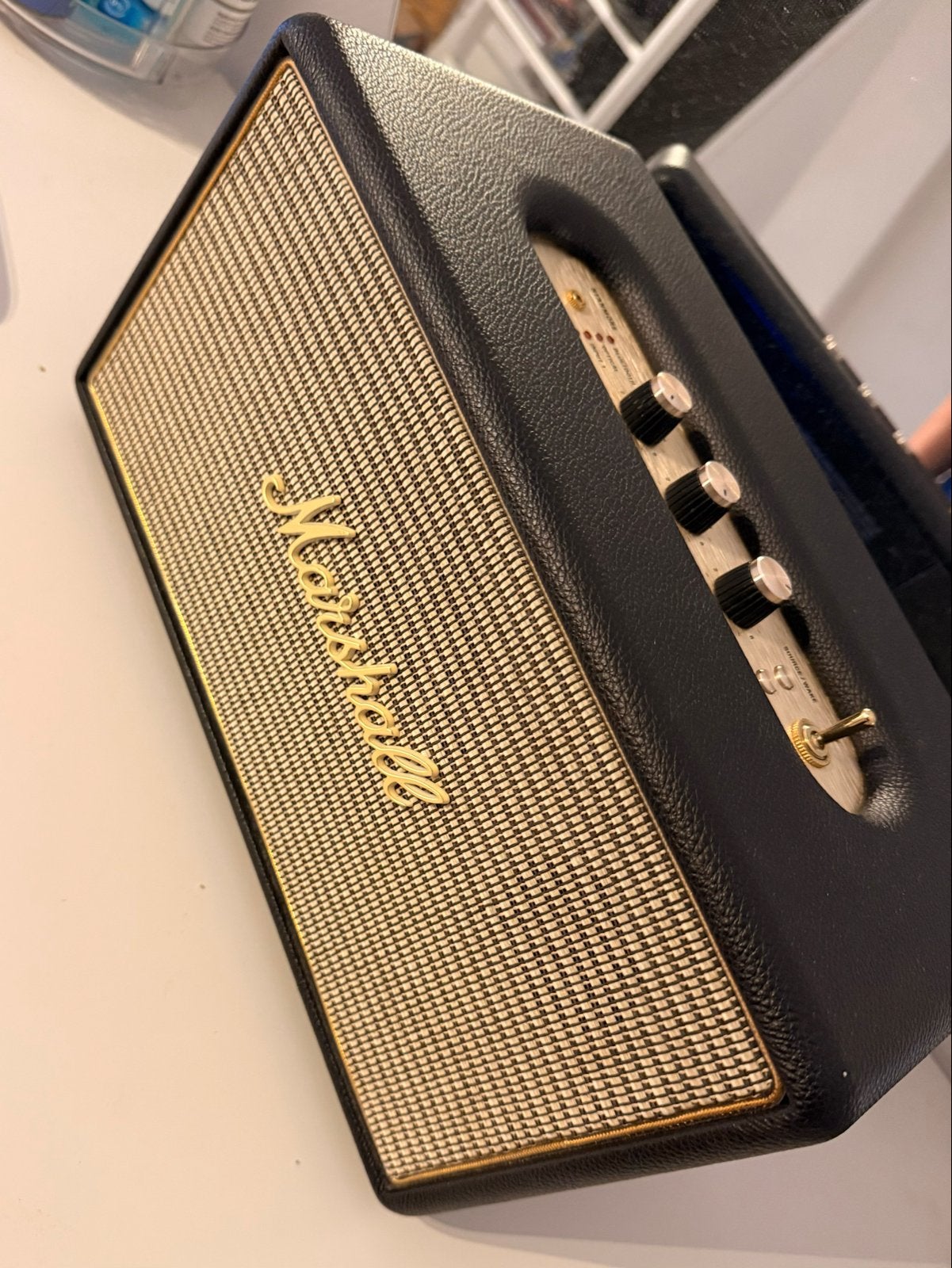 Marshall Stanmore Speaker Goud Zwart, Audio, Tv en Foto, Luidsprekers, Ophalen of Verzenden, Zo goed als nieuw, 60 tot 120 watt