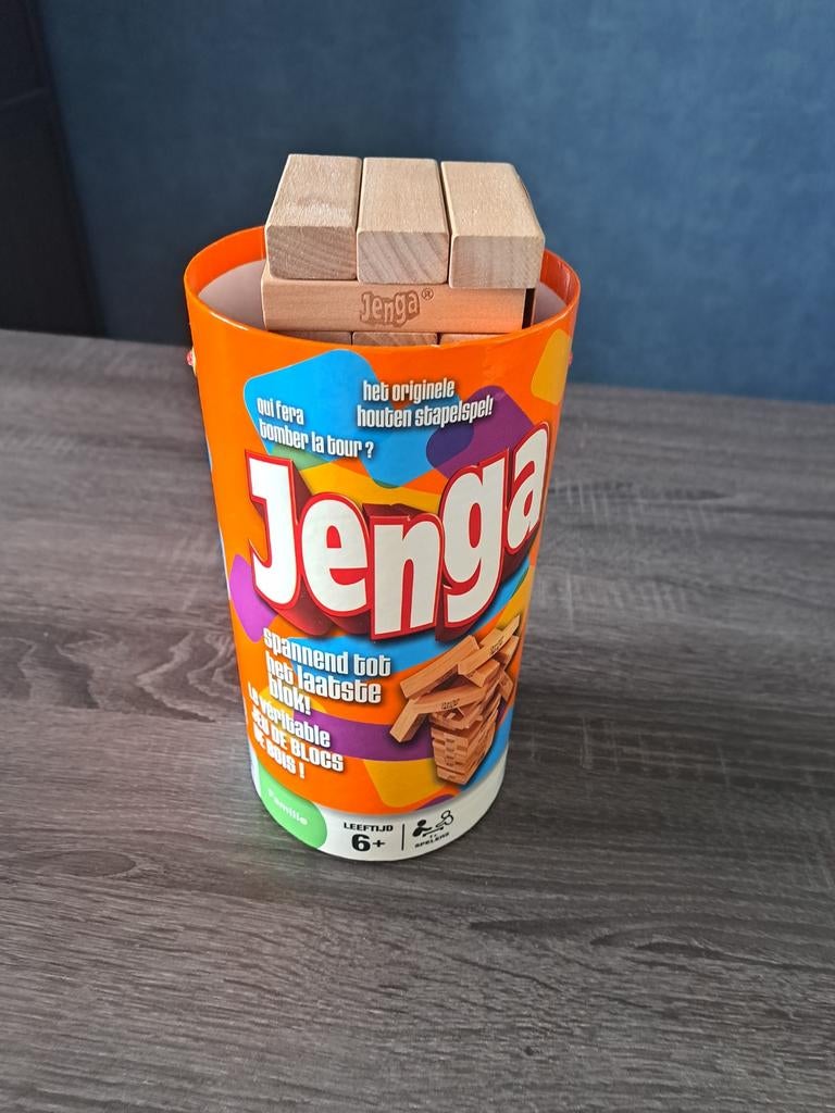 Jenga stapelspel, Vijf spelers of meer, Ophalen, Zo goed als nieuw, Hasbro