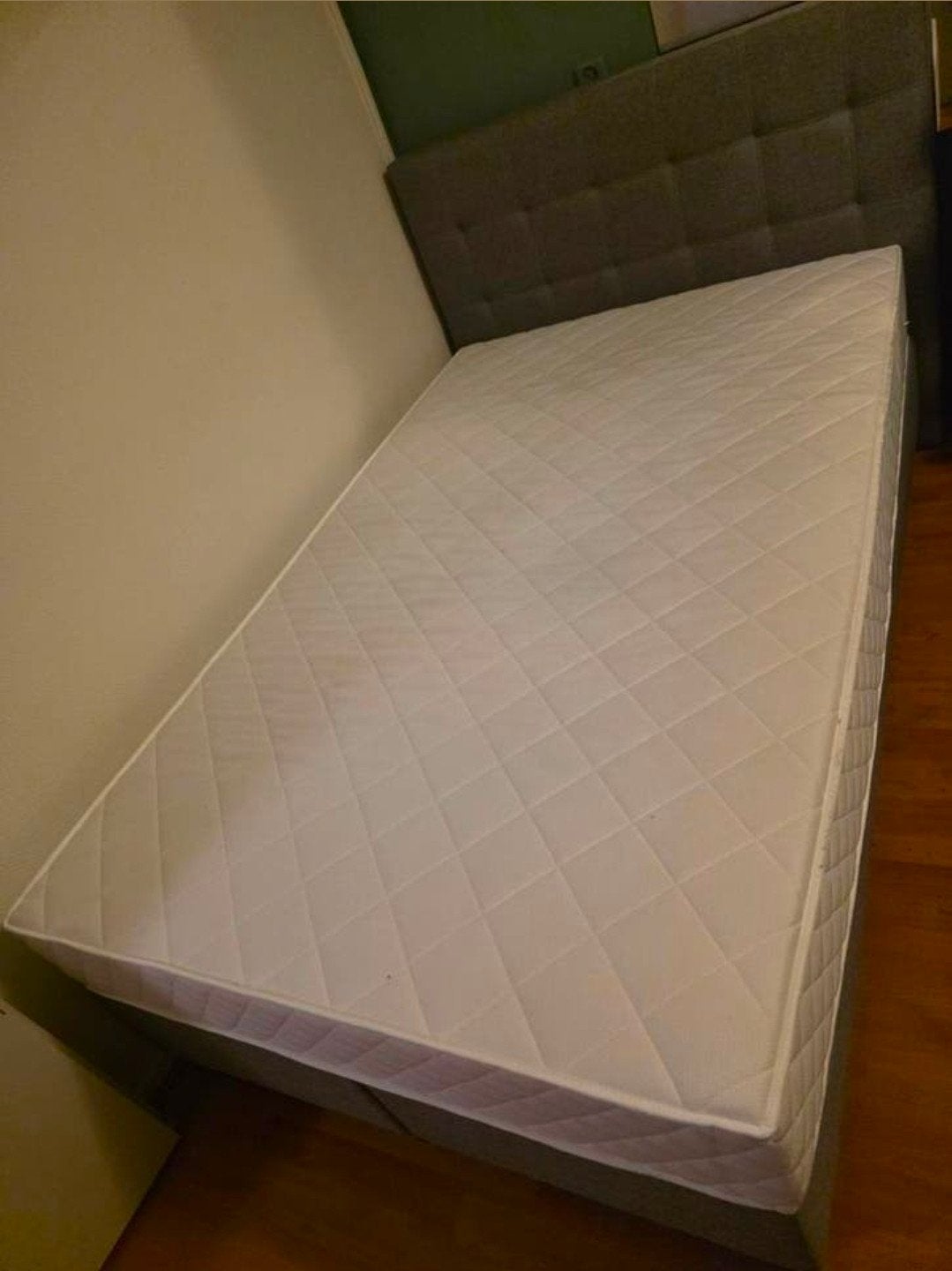 Boxspring 120x200 met matras 22 cm dik. Zo goed als nieuw, Huis en Inrichting, Slaapkamer | Bedden, Ophalen, Zo goed als nieuw