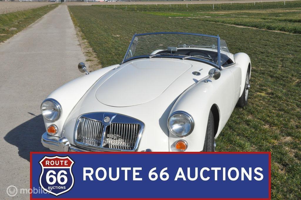 MG MGA 1600 Cabriolet | 1962 | Route 66 Auctions, Auto's, Oldtimers, Bedrijf, Te koop, MG, Benzine, Overige carrosserieën, Handgeschakeld