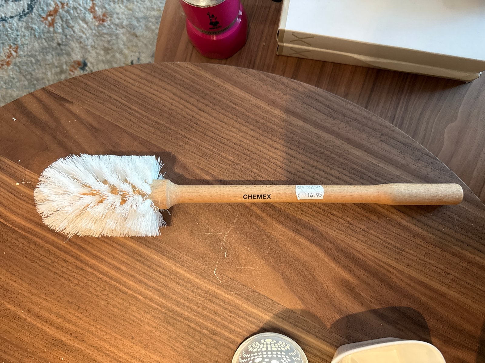 Chemex Houten Borstel voor Koffiezetapparaat, Ophalen of Verzenden, Bezem of Borstel