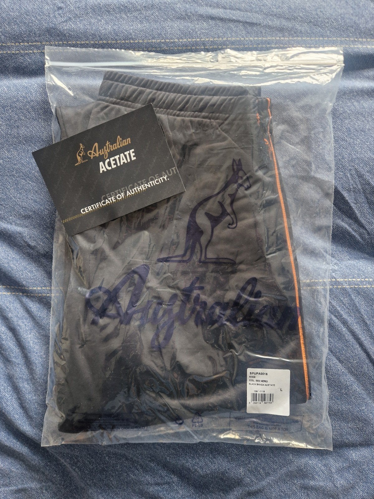 Australian trainingsbroek Kingsday special maat L nieuw, Maat 52/54 (L), Zwart, Nieuw, Ophalen of Verzenden