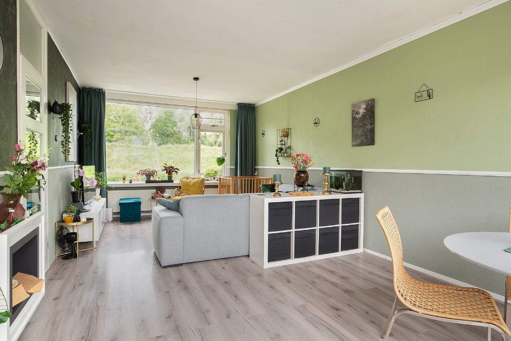 Mooie laminaatvloer,  ca. 70m2, Ophalen, Kunststof, Gebruikt, 50 tot 150 cm