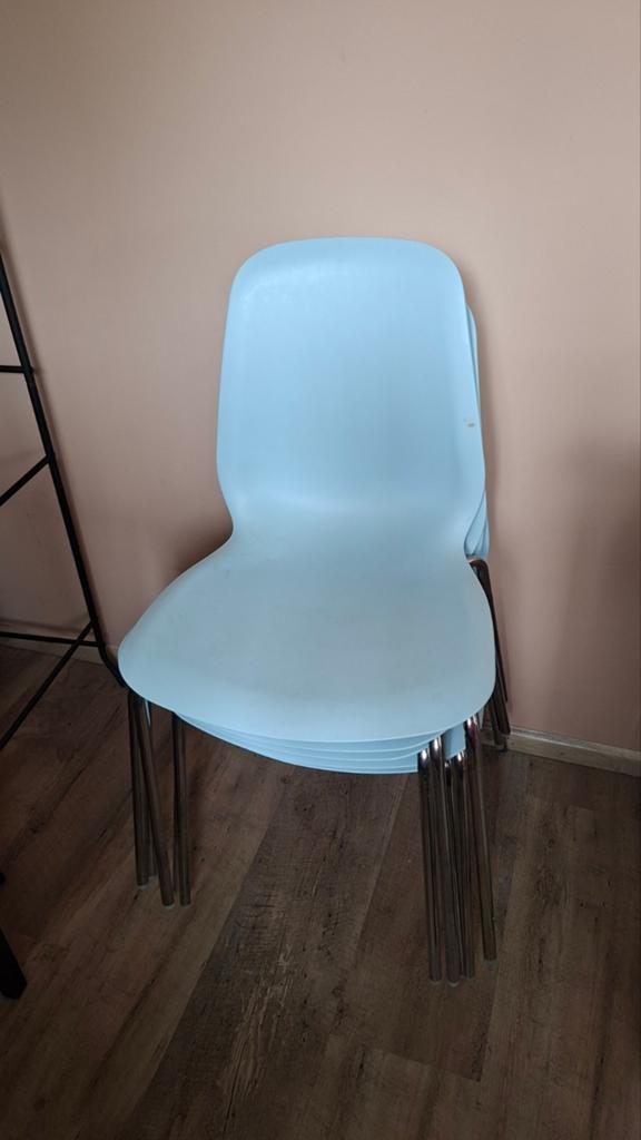 5x Ikea Leifarne/Broringe stoelen, Ophalen, Gebruikt, Blauw, Vijf, Zes of meer stoelen
