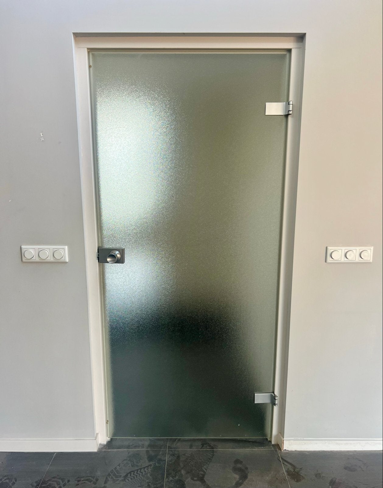 Binnendeur 8mm gehard veiligheidsglas, Ophalen, 80 tot 100 cm, Binnendeur, 200 tot 215 cm