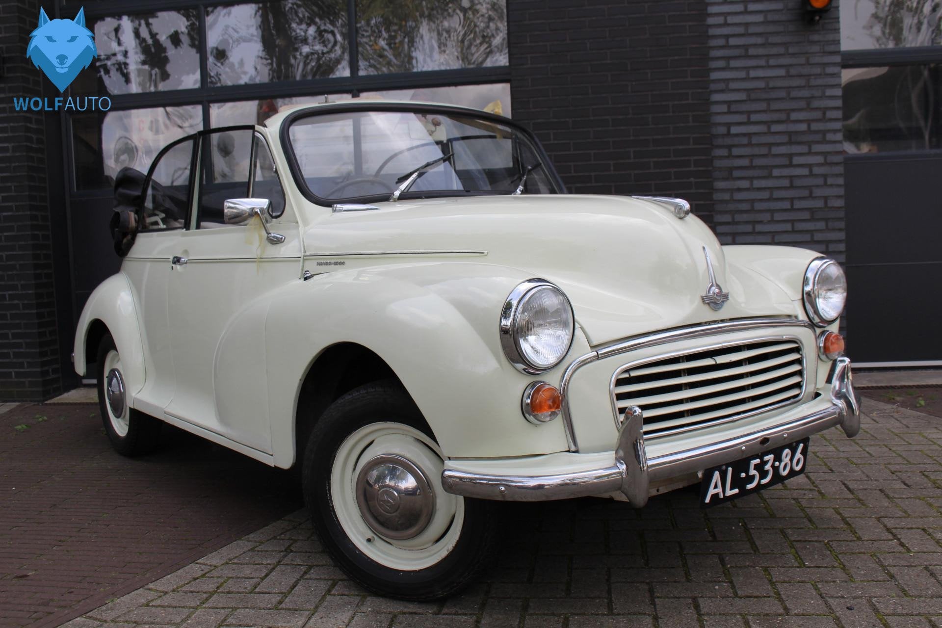 Morris Minor 1000 CONVERTIBLE NETTE CONDITIE LIEFHEBBERS AUT, Zwart, Overige carrosserieën, Wit, Bedrijf