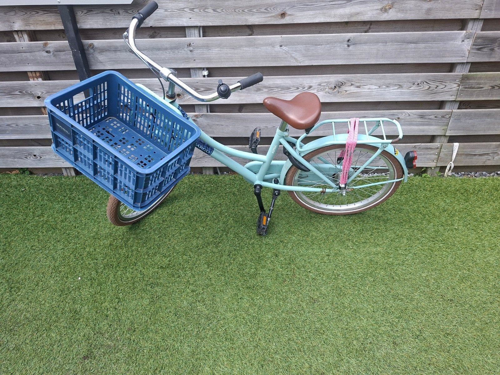 Leuke lichtblauwe kinderfiets 20 inch, Gebruikt, Velgrem, Versnellingen, 50 tot 53 cm