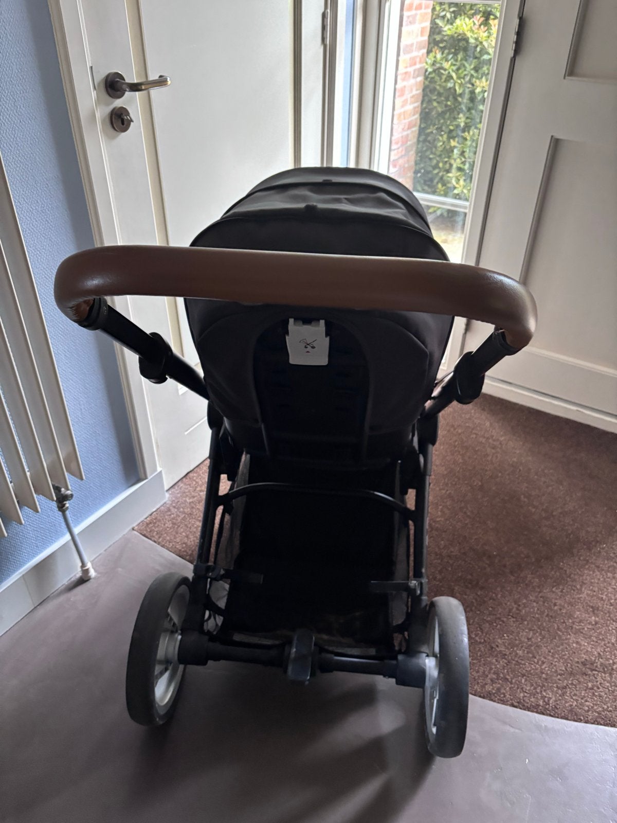 Mutsy Evo kinderwagen met reiswieg en verstelbare duwstang, Gebruikt, Ophalen of Verzenden, Combiwagen, Met reiswieg