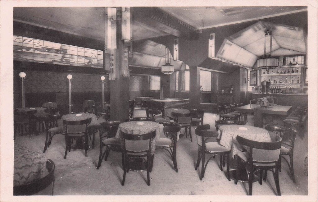 Rotterdam FOTOKAART - Hotel café restaurant Royal (1933), Ophalen of Verzenden, 1920 tot 1940, Gelopen, Zuid-Holland