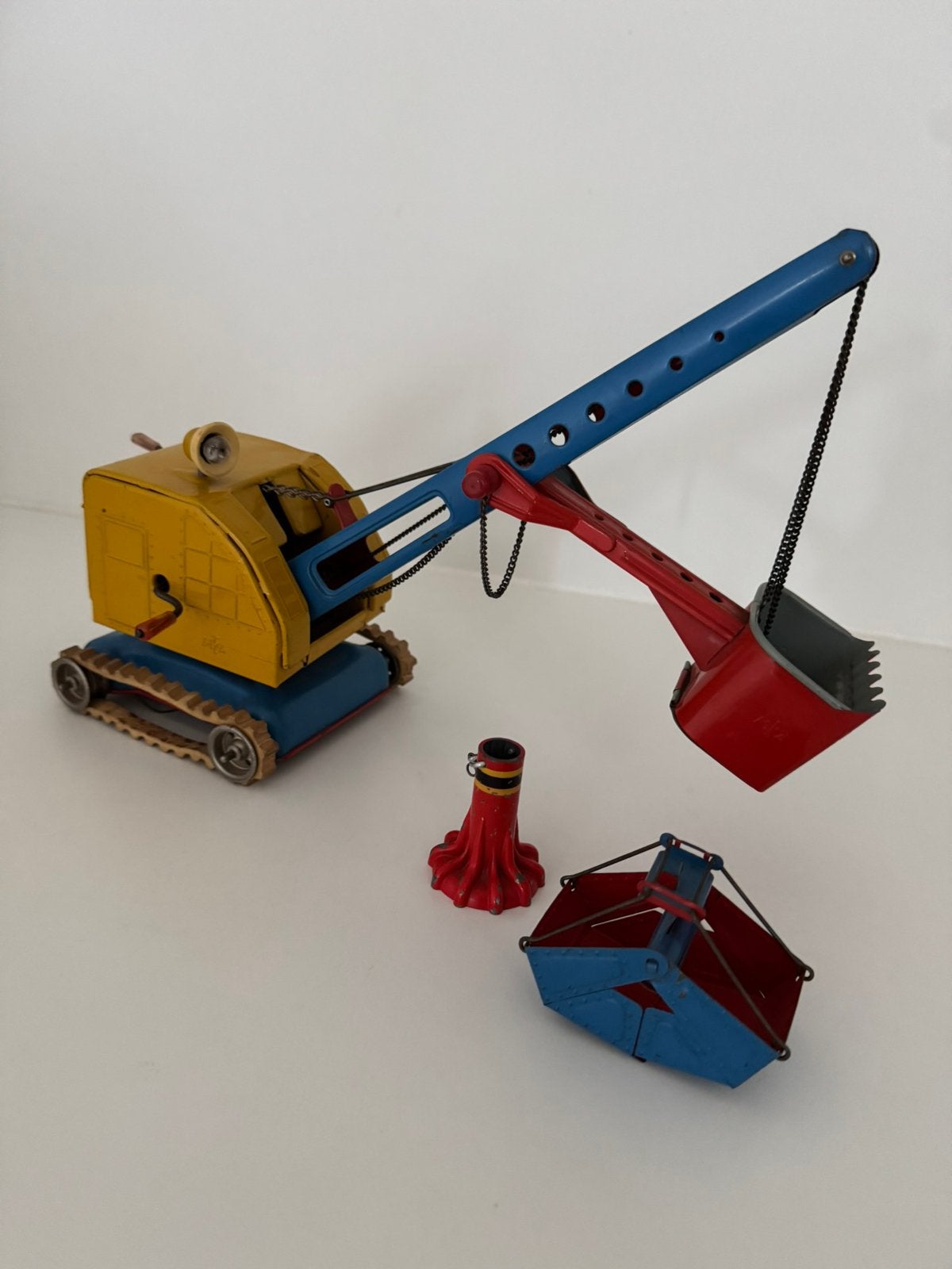 Vintage blikken speelgoed kraan van MFZ, Antiek en Kunst, Ophalen of Verzenden