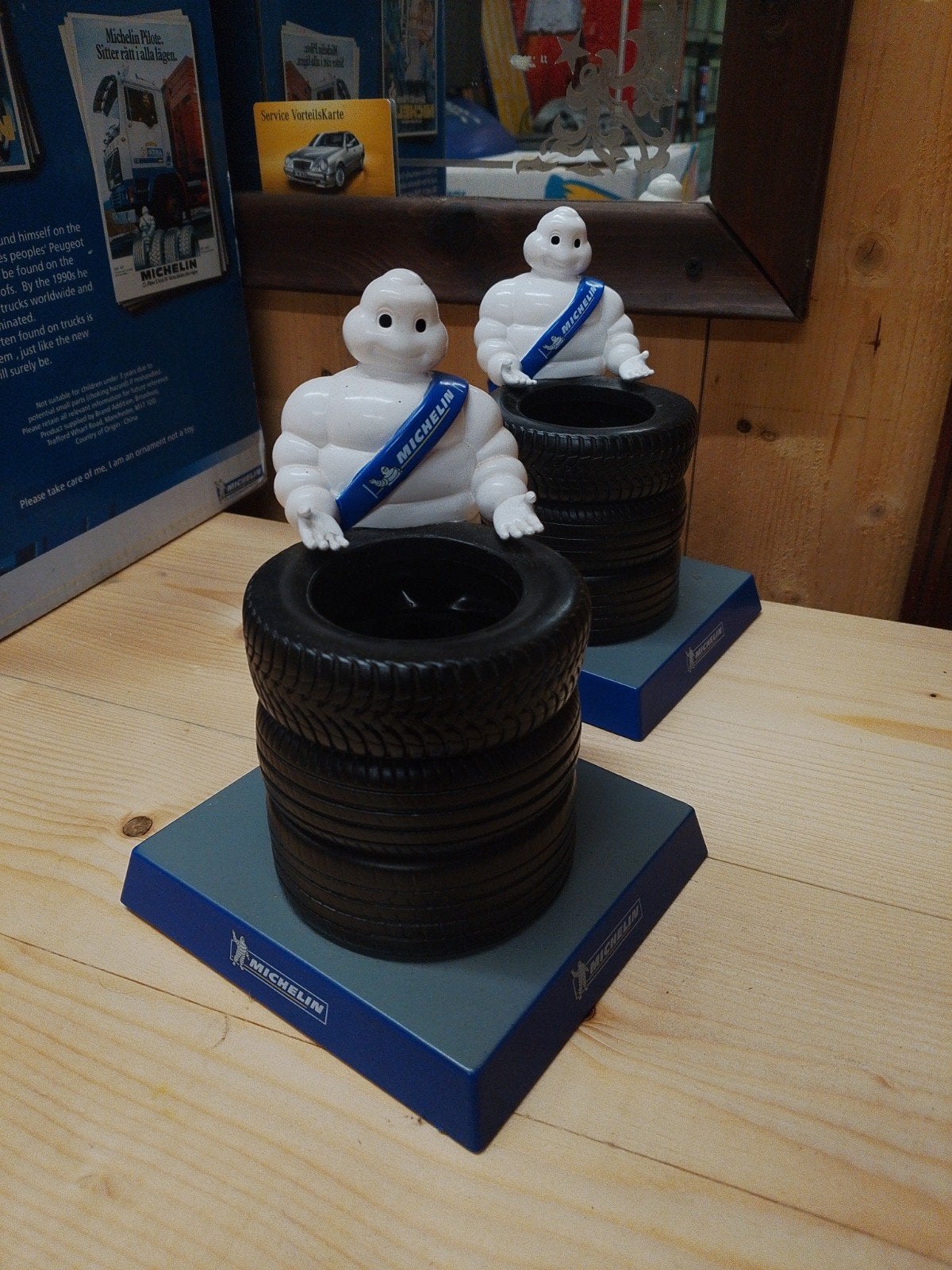 pennenbak Michelin, Ophalen of Verzenden, Gebruikt, Reclamebord