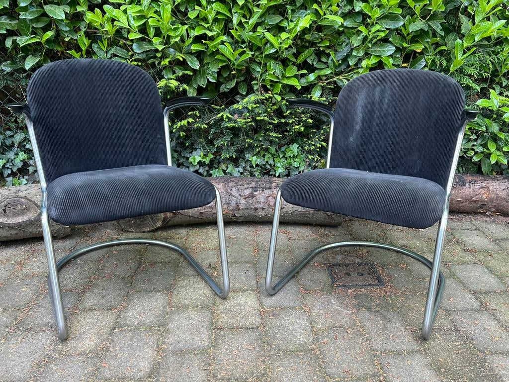 Gispen vintage fauteuil, Huis en Inrichting, Fauteuils, Ophalen of Verzenden, Gebruikt