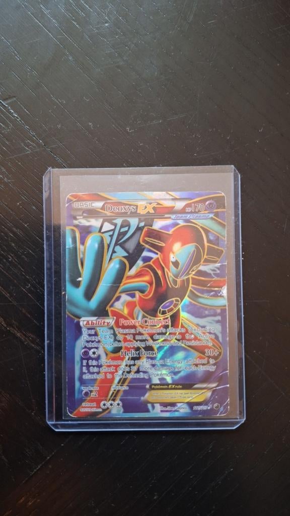 Deoxys EX (Plasma Storm) Pokémon Kaart - Beschadigd, Ophalen, Gebruikt, Losse kaart, Foil