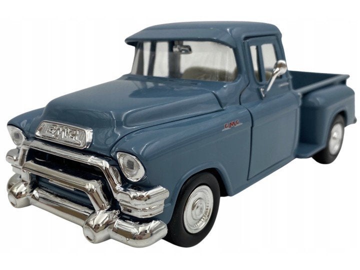 MOTORMAX GMC BLUE CLIP PICK UP 1955 1:24 79382B, Ophalen of Verzenden, Nieuw, Auto, Motormax