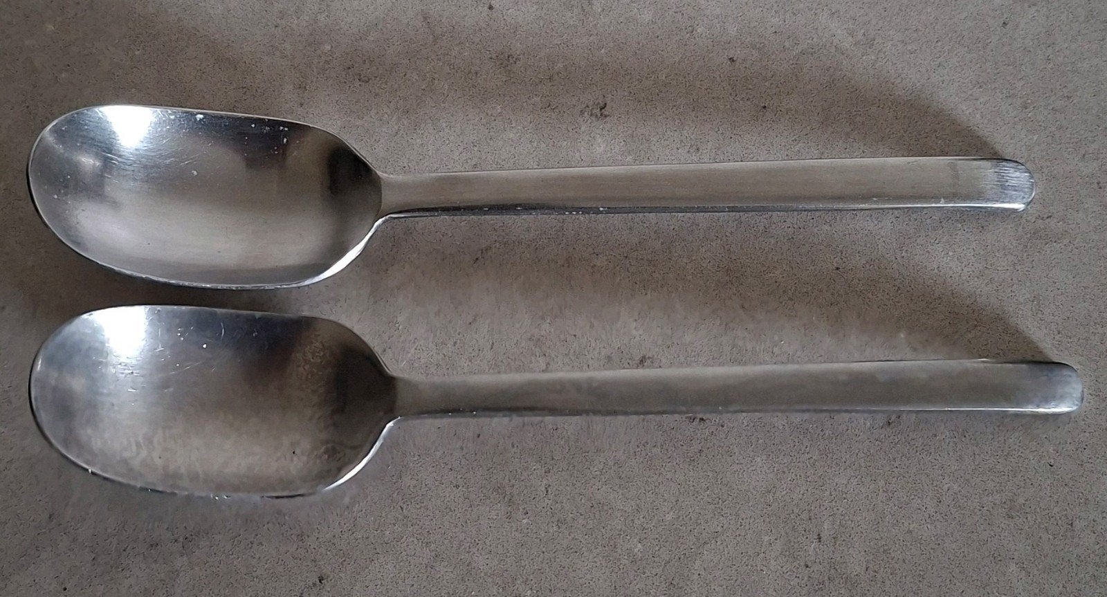 Vintage IKEA DATA lepels (2 stuks) – Design Carl-Gustaf Jahn, Gebruikt, Los bestek, IKEA, Ophalen of Verzenden